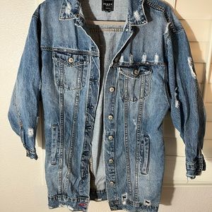 Oversized jean jacket